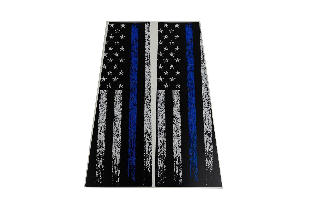 American Flag B Pillar Overlays - 2024+ Tacoma Double Cab / 2025+ 4Runner